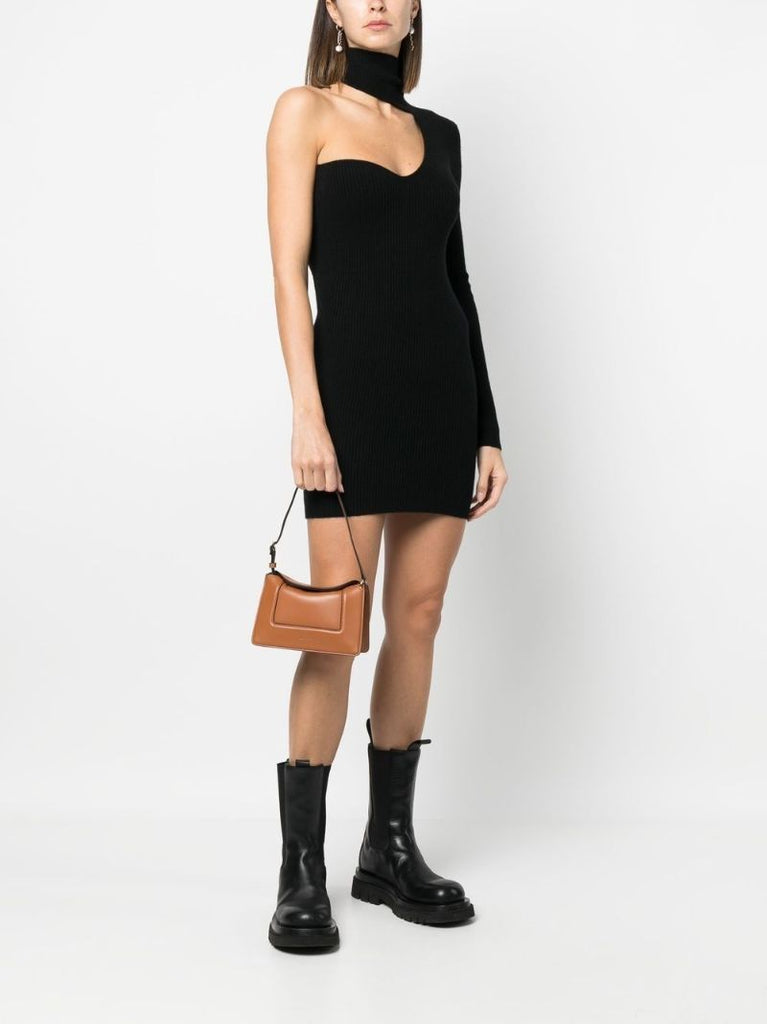 Brown Penelope Mini Leather Shoulder Bag