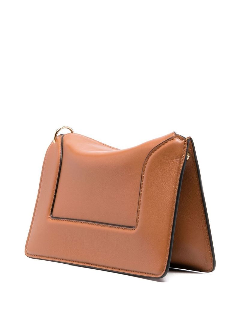 Brown Penelope Mini Leather Shoulder Bag