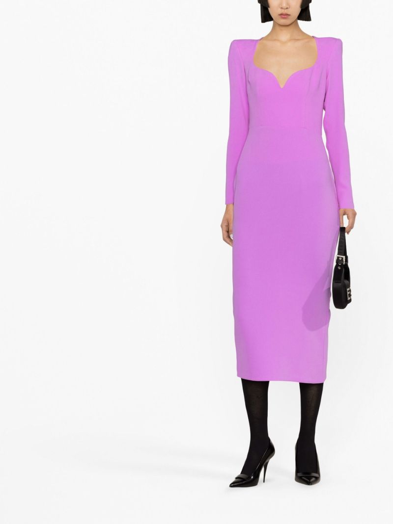 Purple Maren Midi Dress