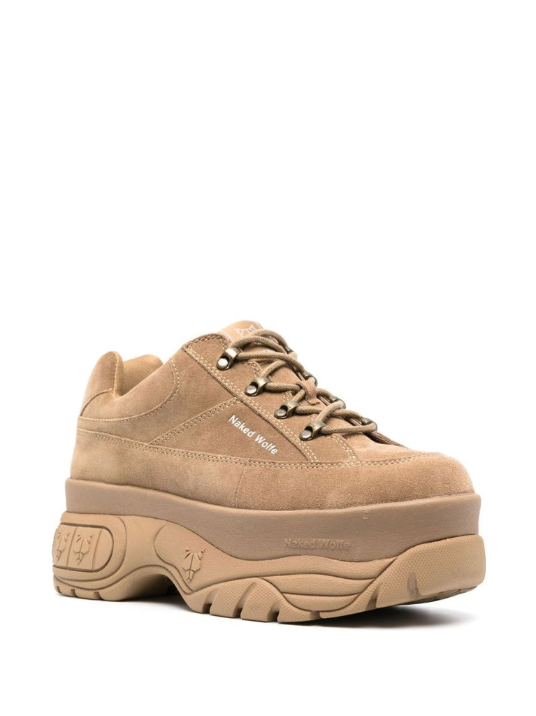 Neutral Sporty 70 Suede Sneakers
