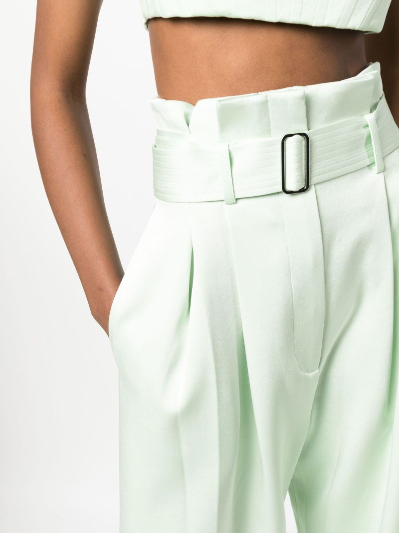 Green Auden Wide-leg Trousers