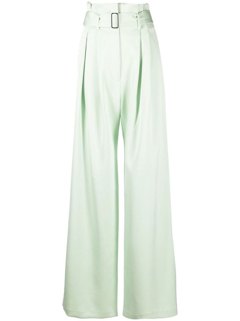 Green Auden Wide-leg Trousers