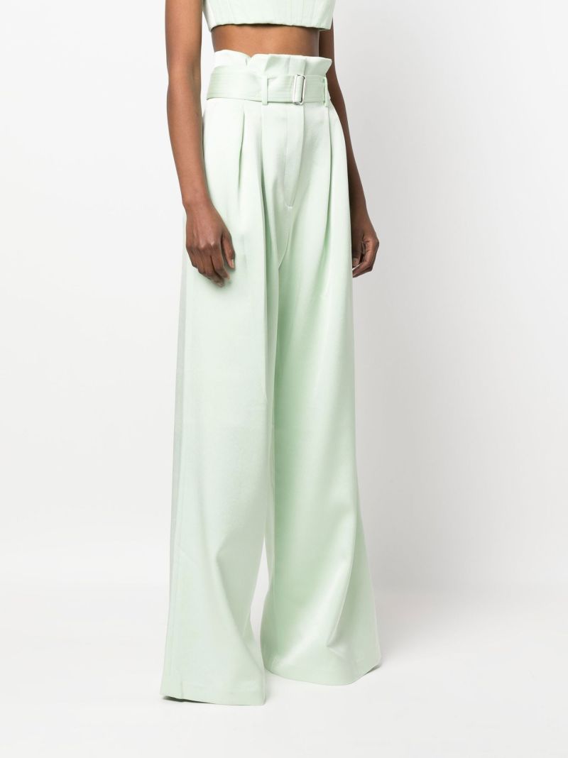 Green Auden Wide-leg Trousers