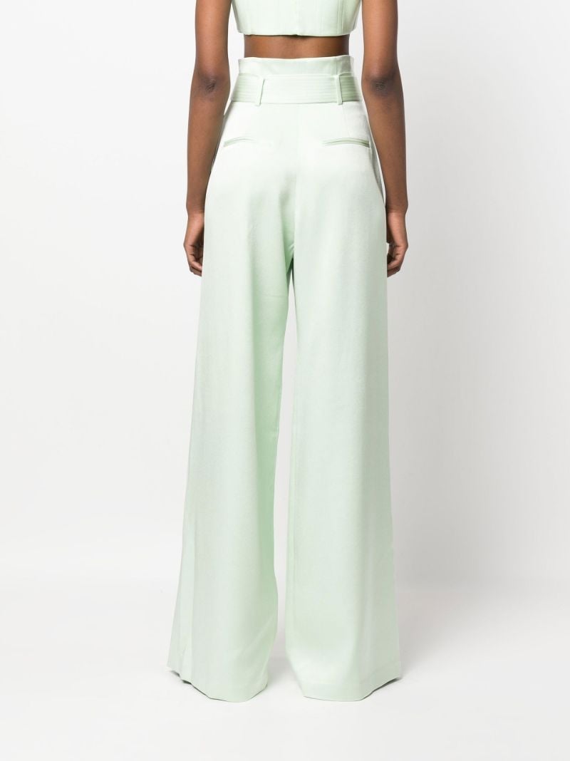Green Auden Wide-leg Trousers