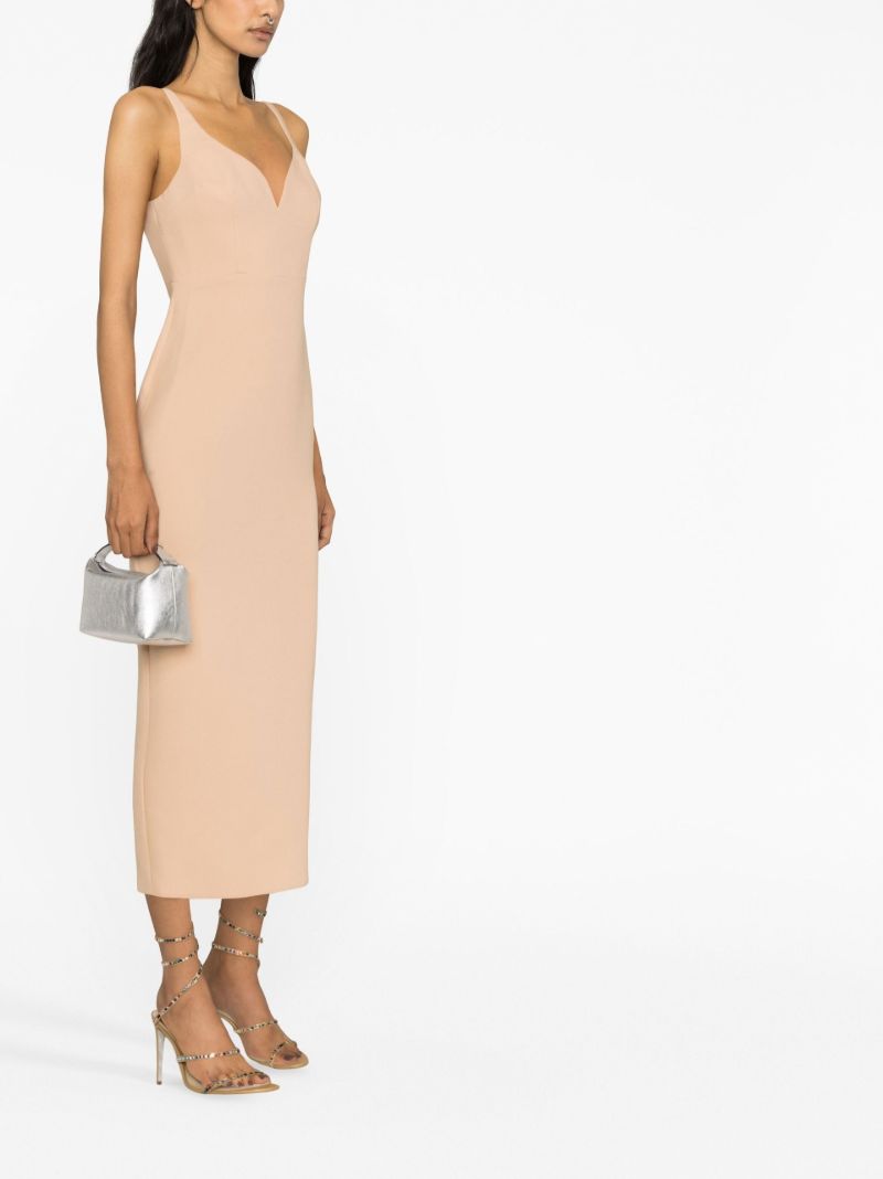 Neutral Blakely Midi Dress