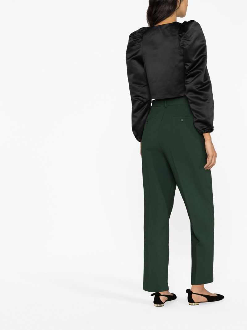 Black Mystery Puff Cropped Jacket