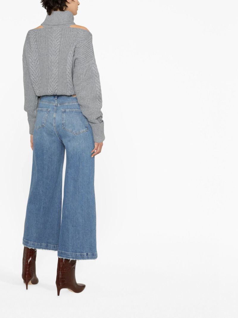 Blue Frankie Wide-leg Jeans