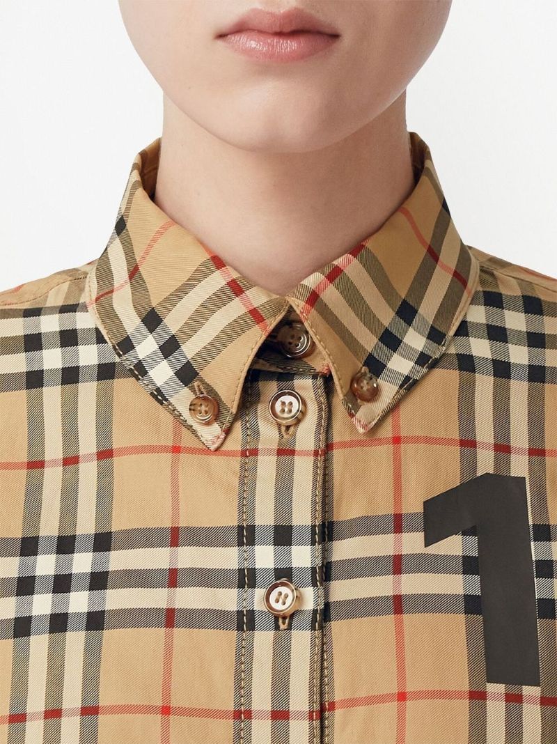 Neutral Horseferry Print Check Shirt