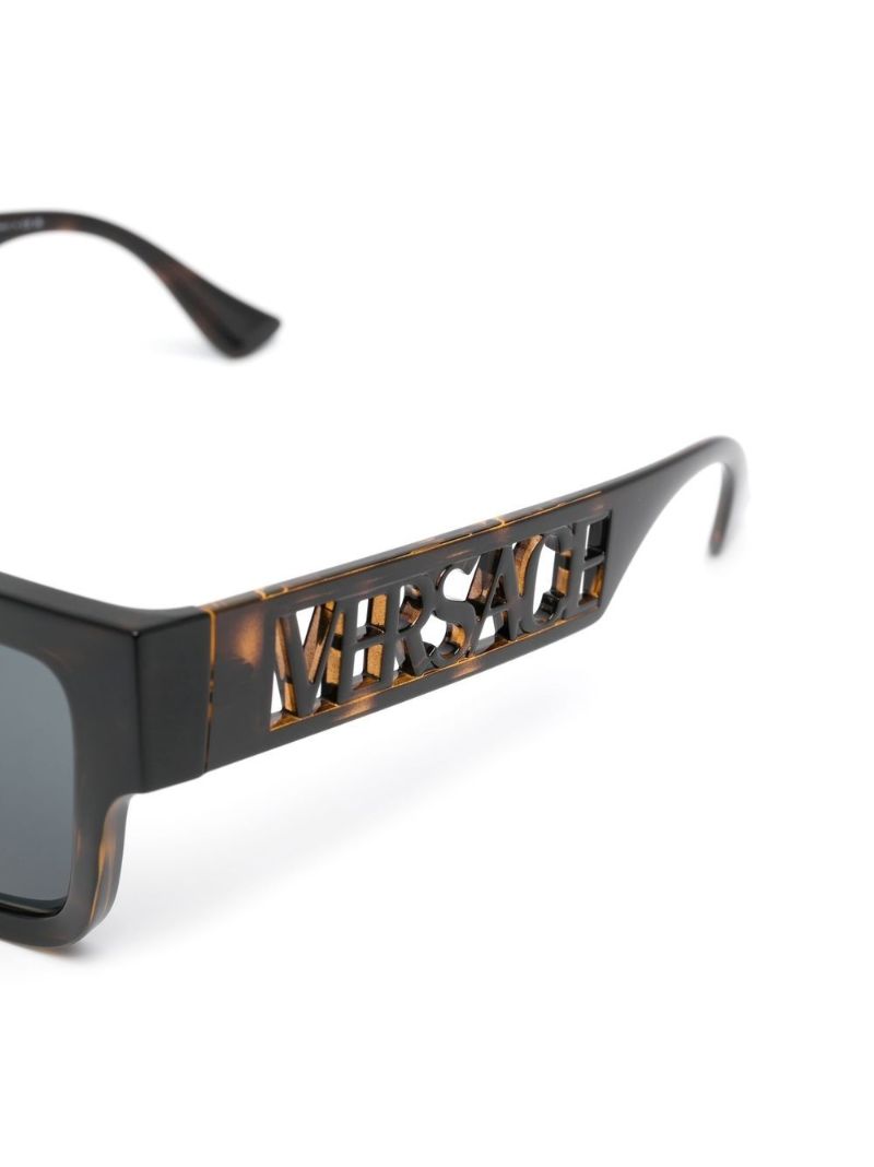 Brown Logo Plaque Sunglasses
