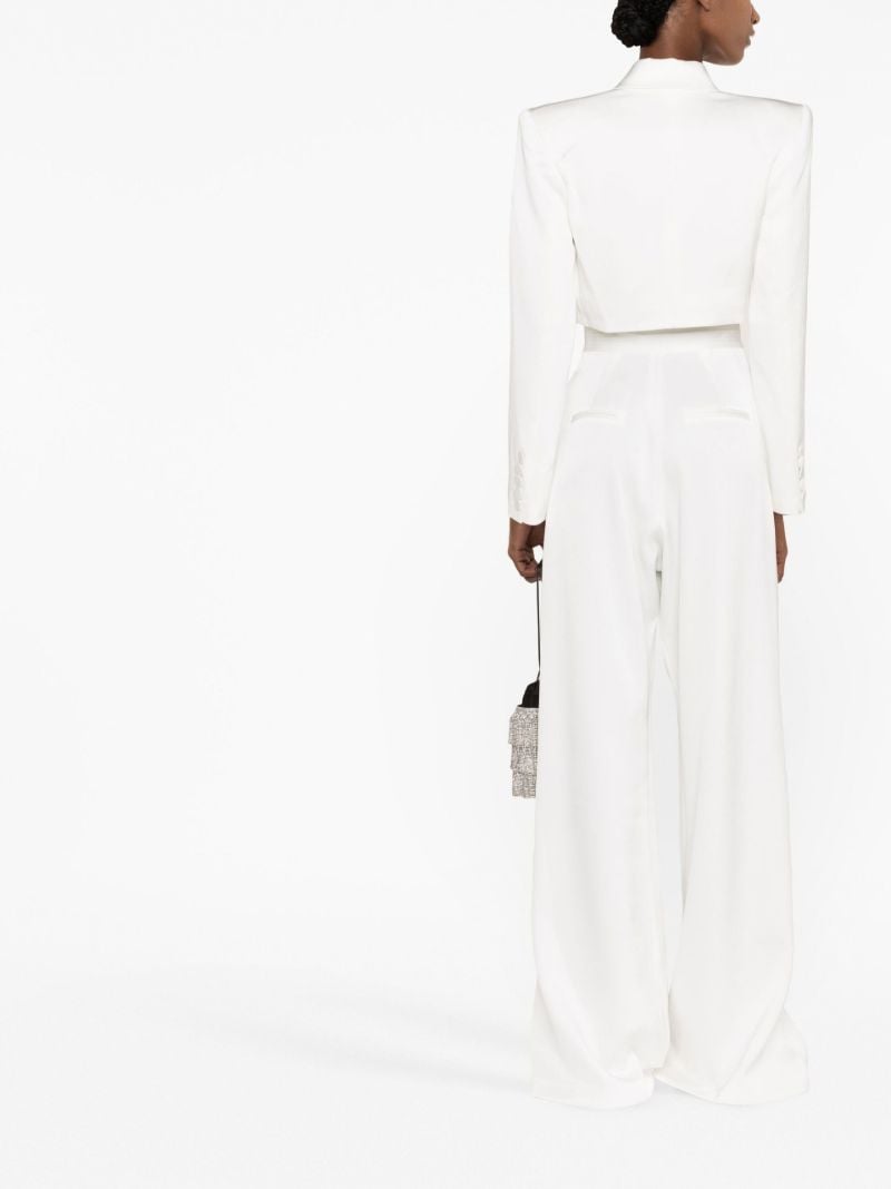 White Parker Cropped Blazer
