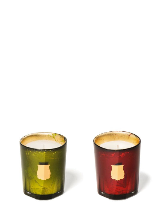 Green and Red Le Coffret Scented Candle Set