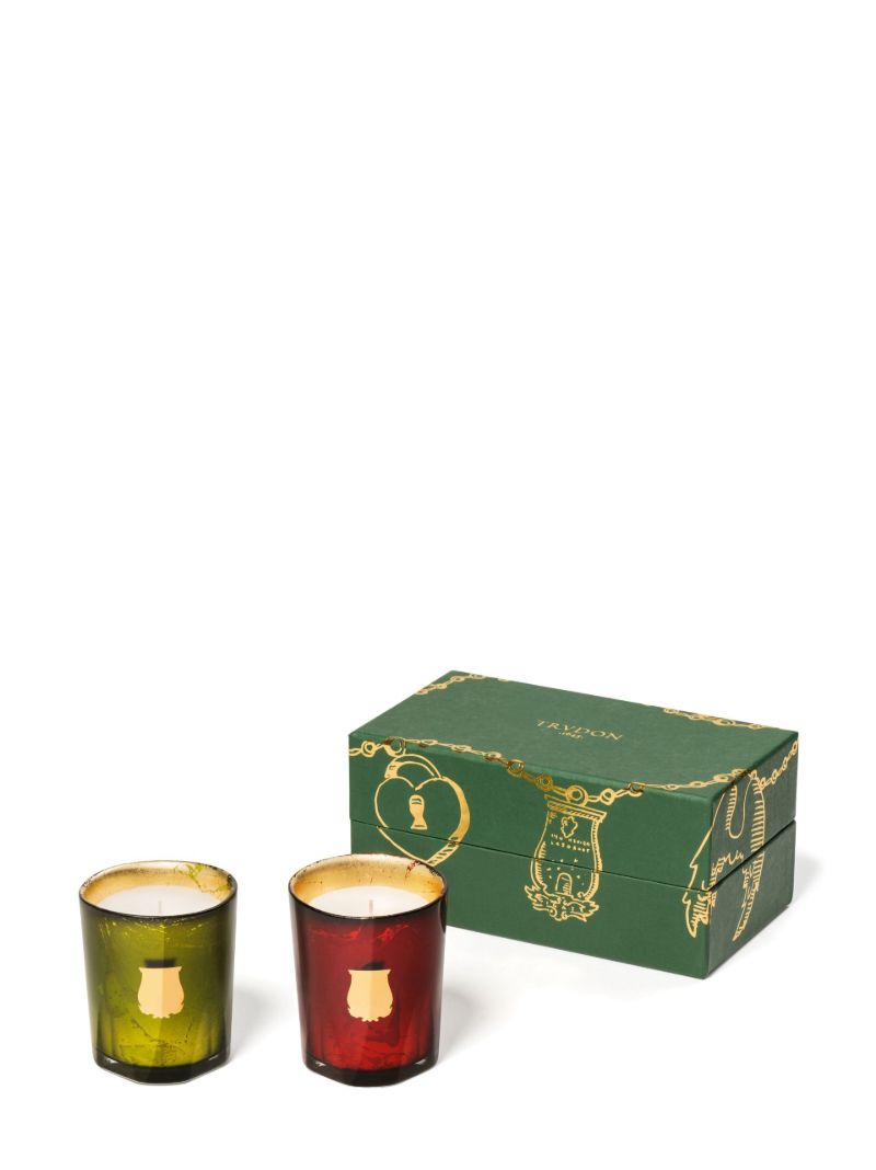 Green and Red Le Coffret Scented Candle Set