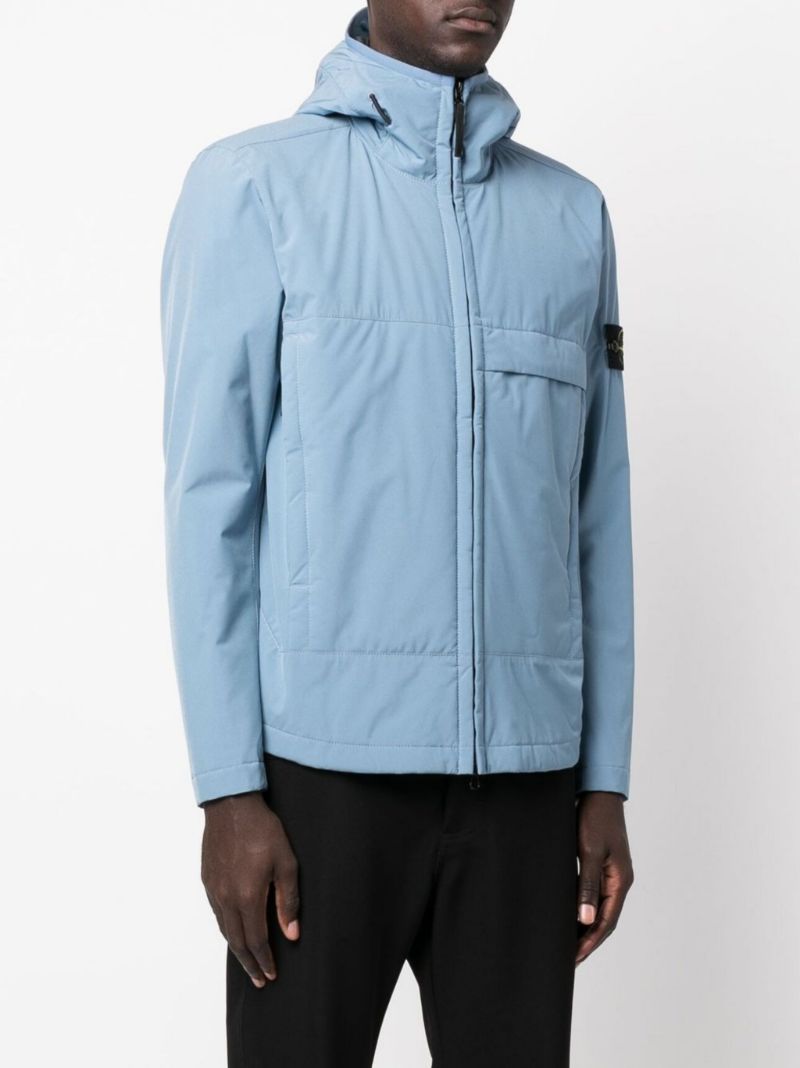 Blue Hooded Jacket