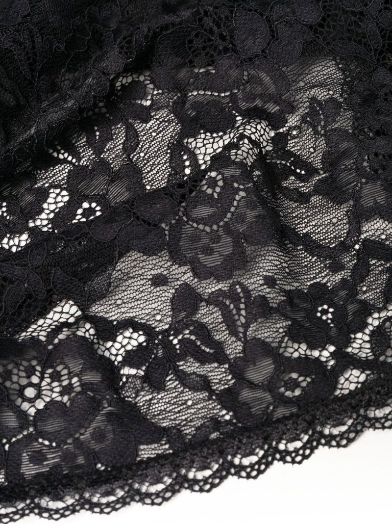Black O-lover Lace Nightdress
