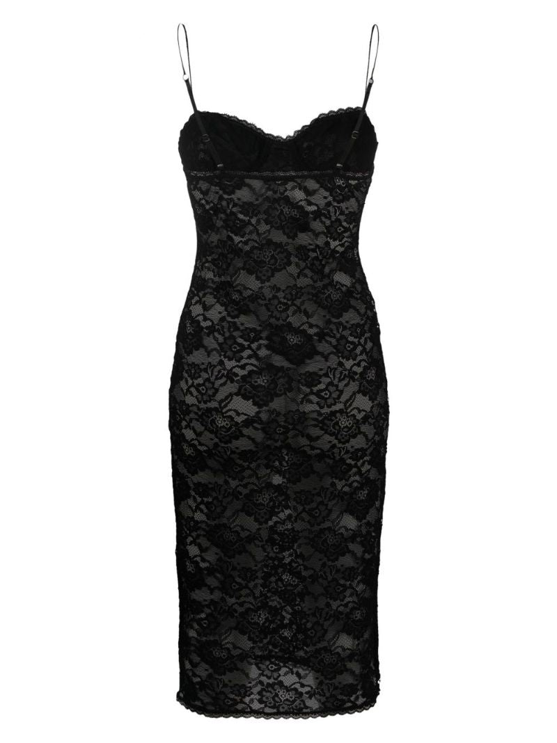 Black O-lover Lace Nightdress