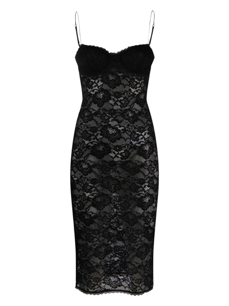 Black O-lover Lace Nightdress