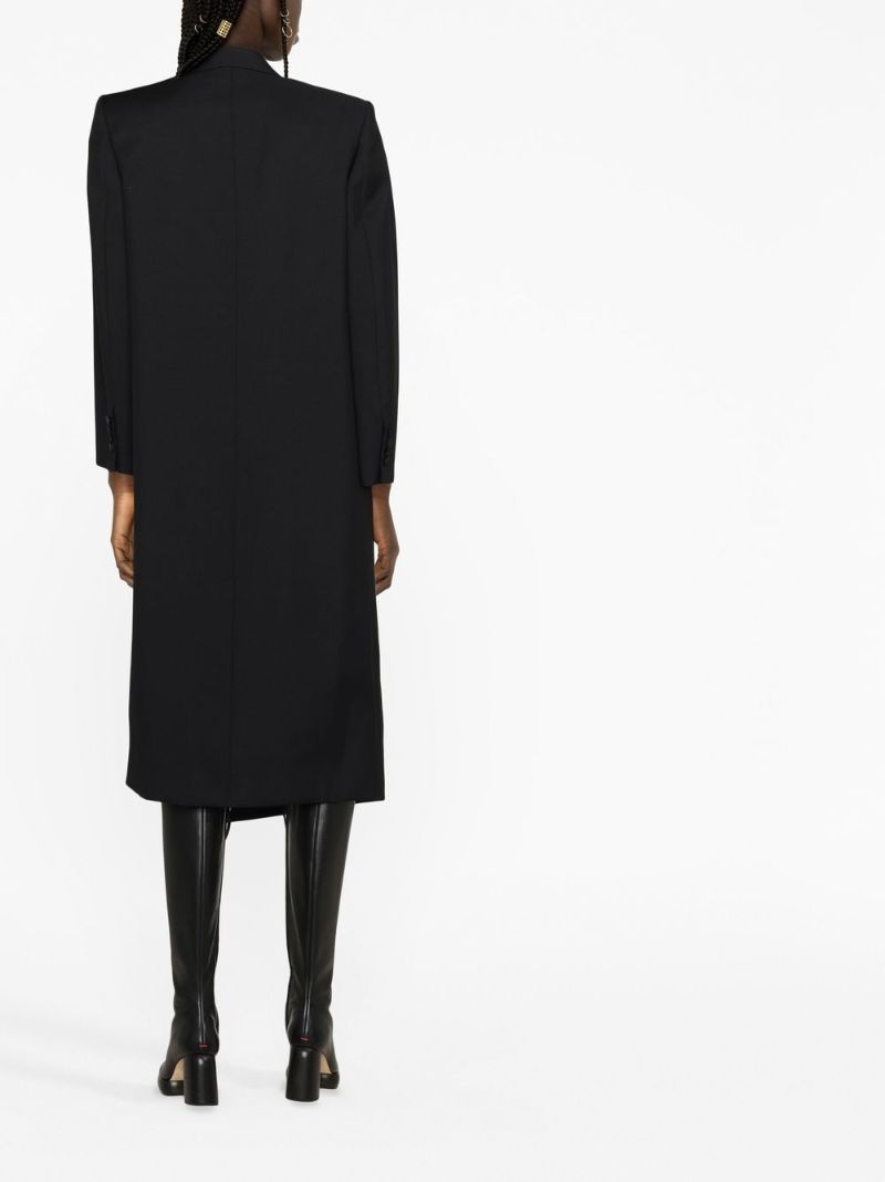 Black Belted Double-breasted Coat