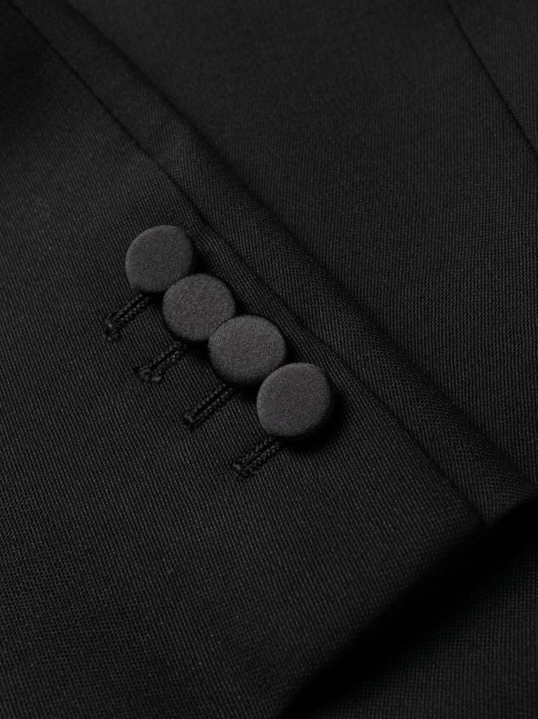 Black Belted Double-breasted Coat