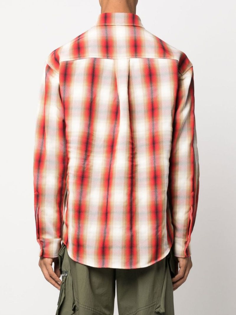 Red Check Print Shirt