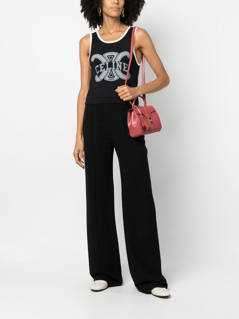 Black Triomphe Logo Tank Top