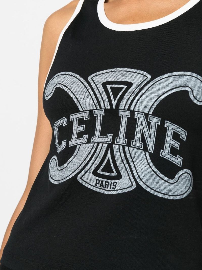 Black Triomphe Logo Tank Top