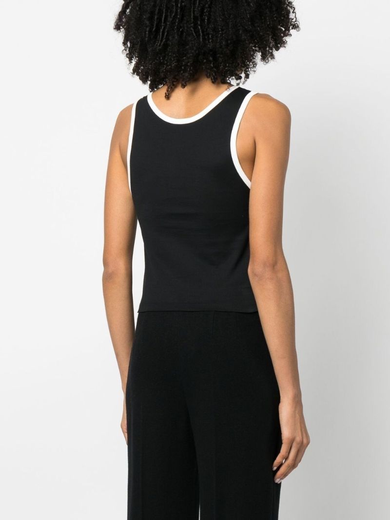 Black Triomphe Logo Tank Top
