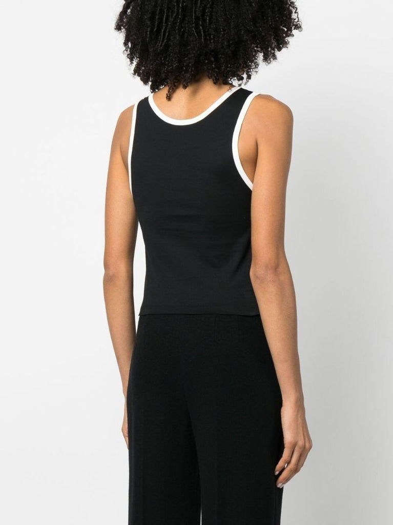 Black Triomphe Logo Tank Top