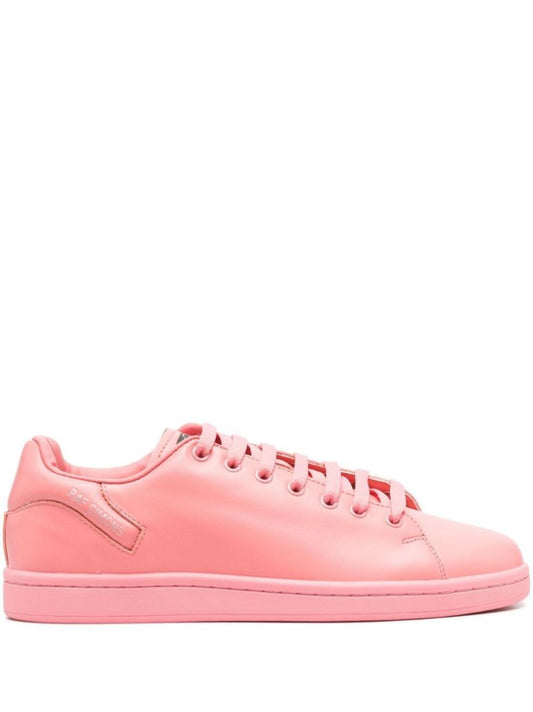 Pink Orion Low-top Leather Sneakers