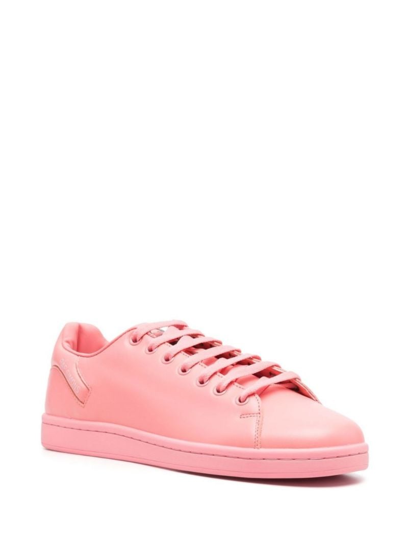 Pink Orion Low-top Leather Sneakers