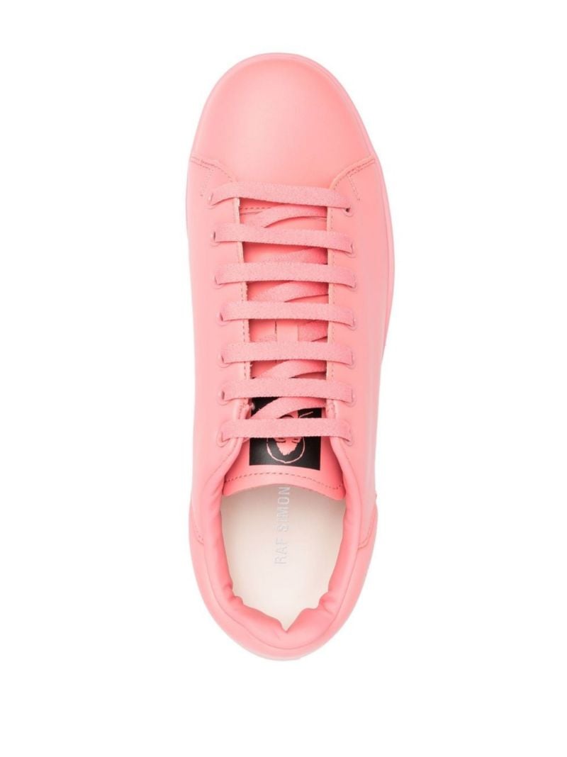 Pink Orion Low-top Leather Sneakers