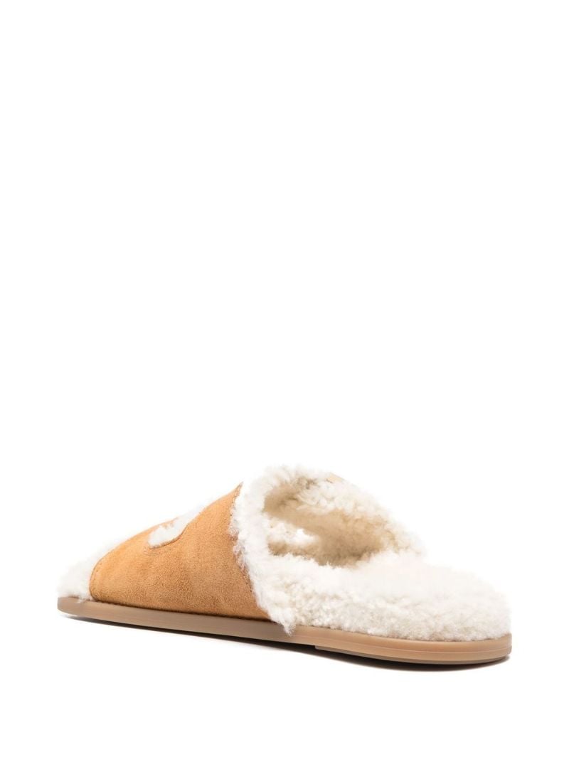 Neutral Feel Shearling Slides