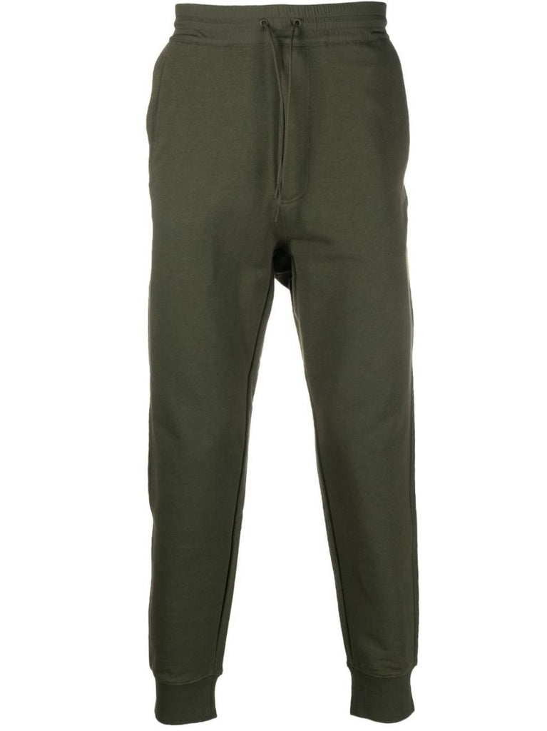 Green Classic Terry Cuffed Track Pants