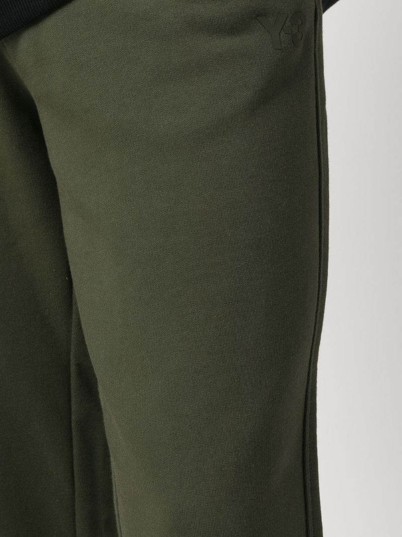 Green Classic Terry Cuffed Track Pants