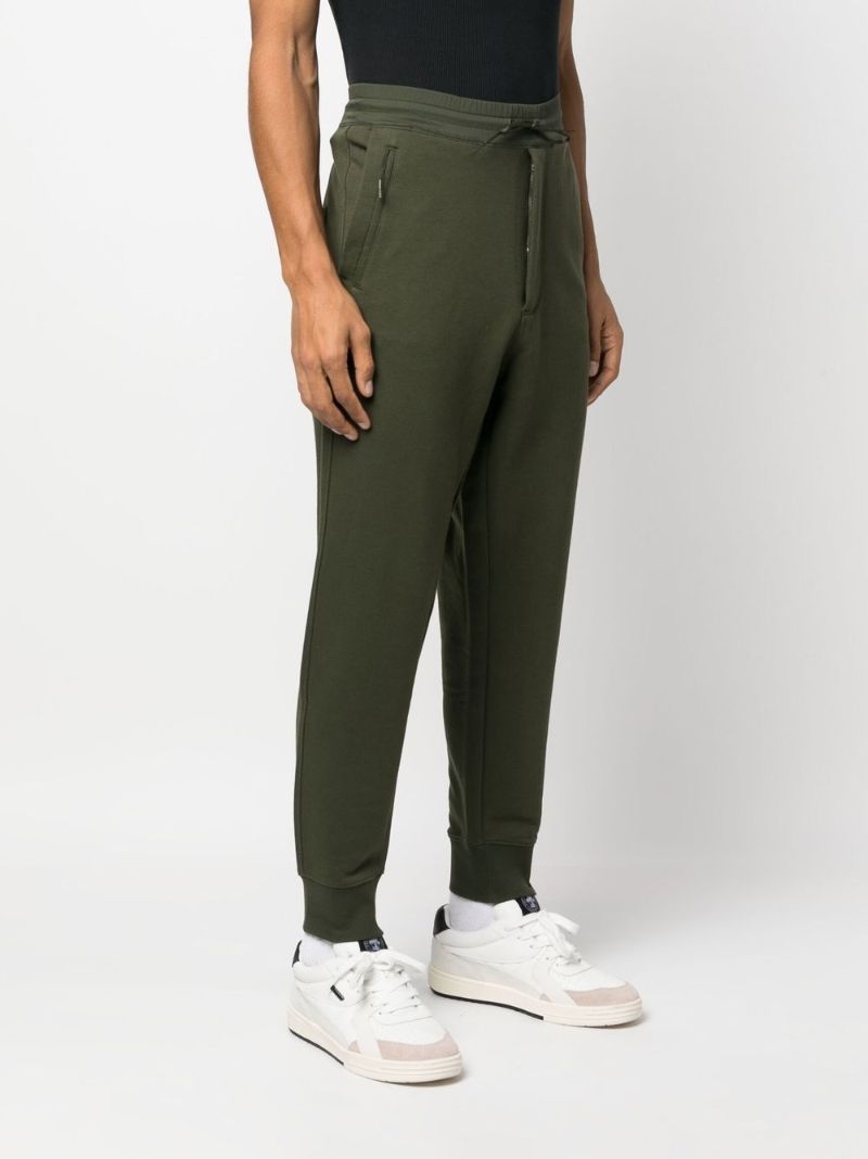 Green Classic Terry Cuffed Track Pants