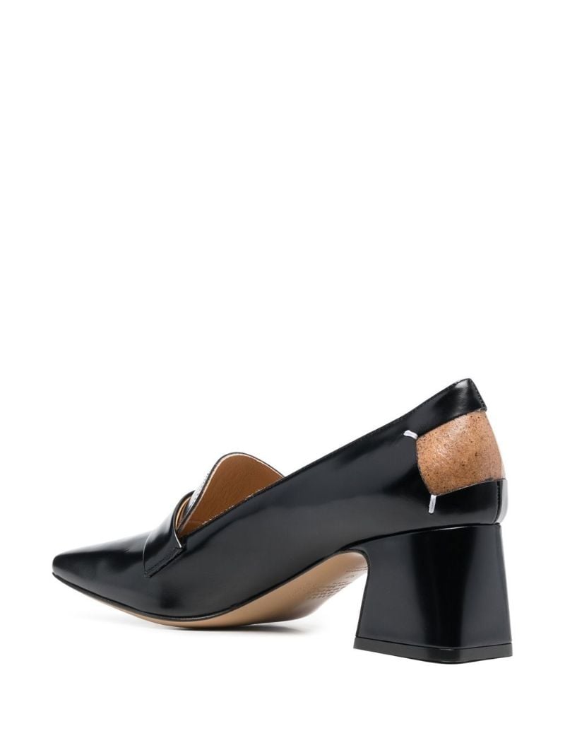 Black 55 Leather Pumps
