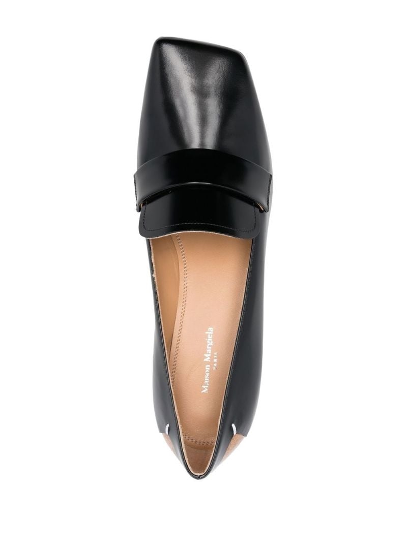 Black 55 Leather Pumps