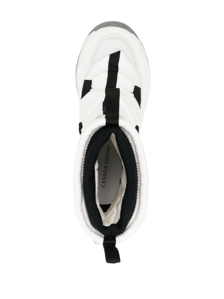 White Toronto Quilted Boots