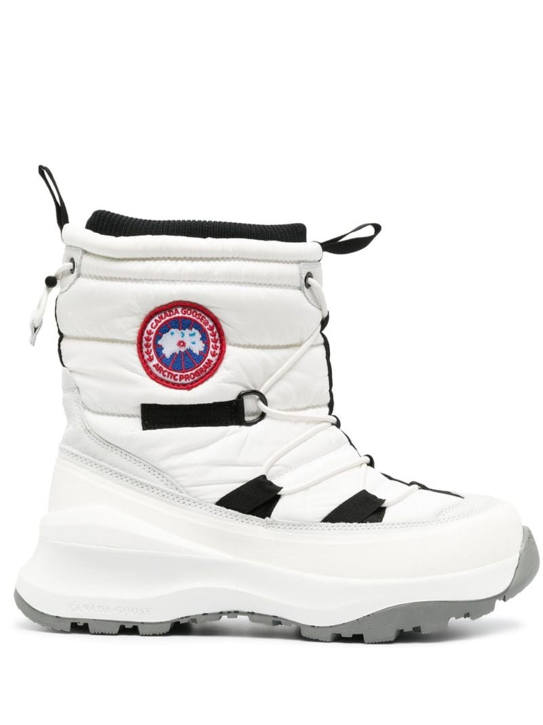 White Toronto Quilted Boots