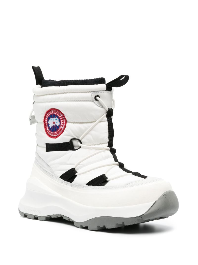 White Toronto Quilted Boots