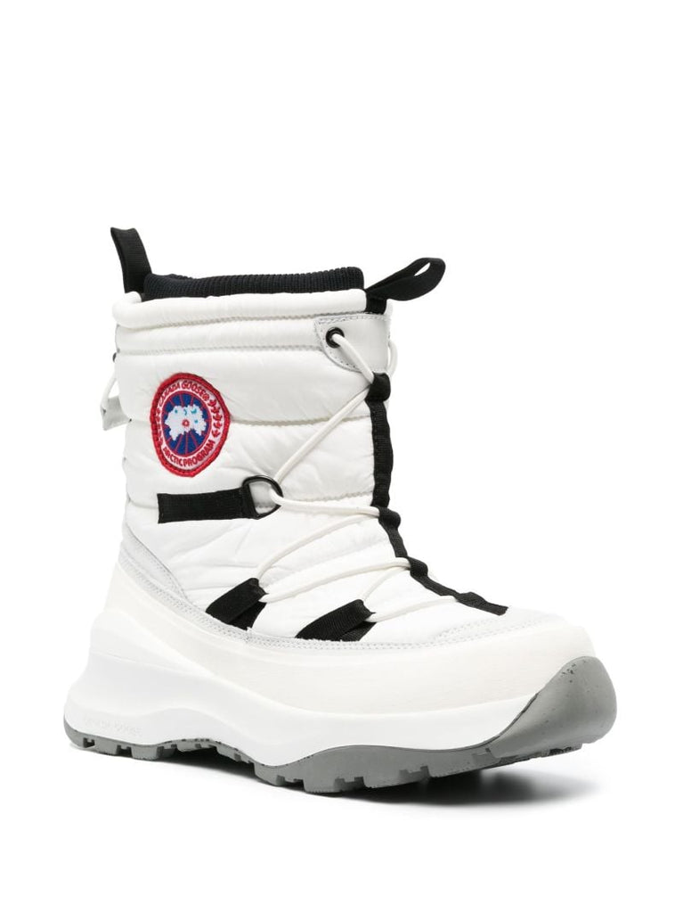 White Toronto Quilted Boots