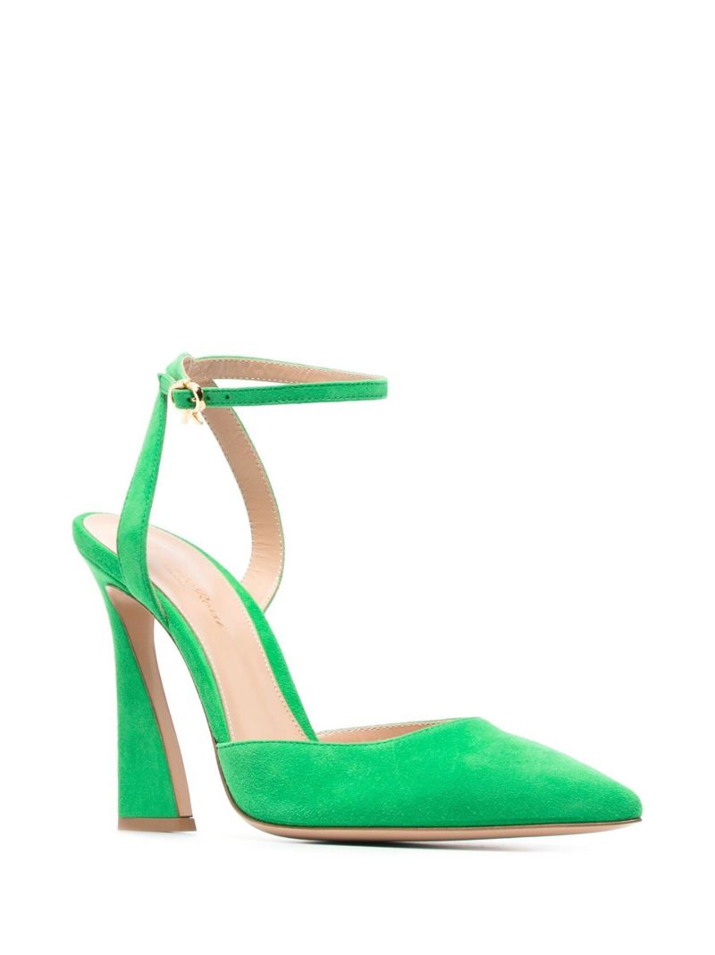 Green Aura 105 Suede Pumps