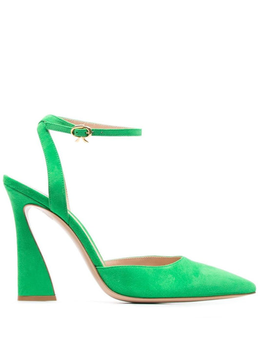 Green Aura 105 Suede Pumps