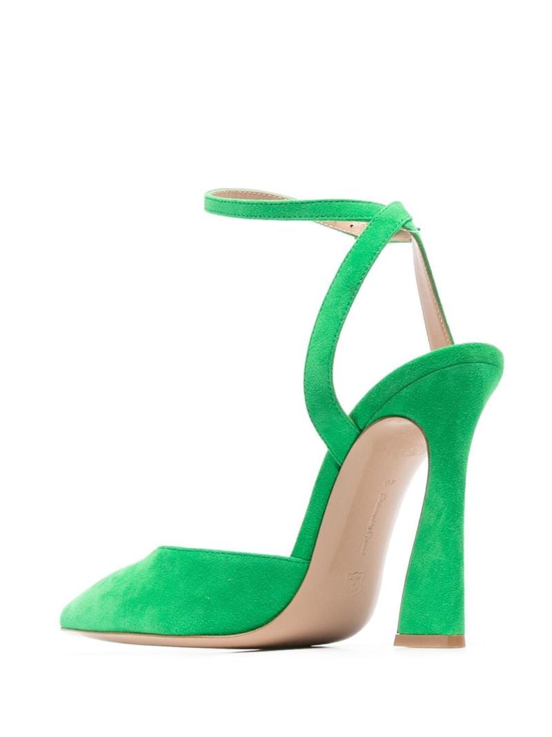 Green Aura 105 Suede Pumps