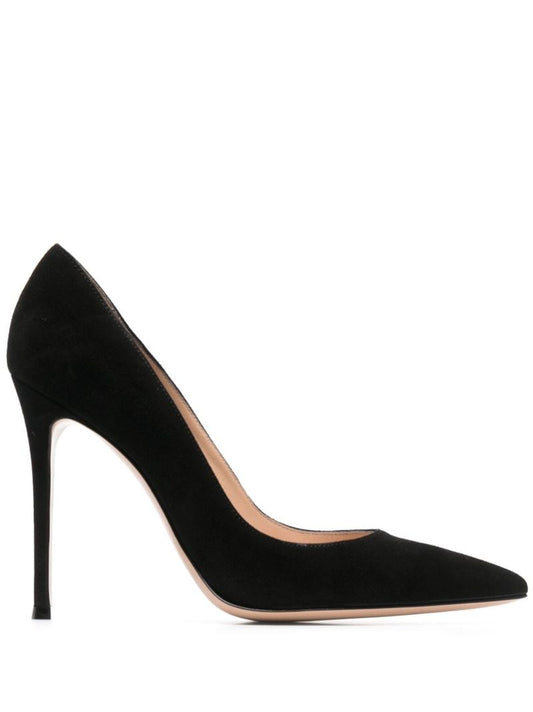 Black Gianvito 105 Suede Pumps