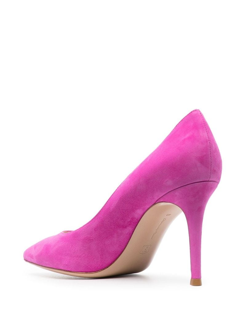 Pink 85 Suede Pumps