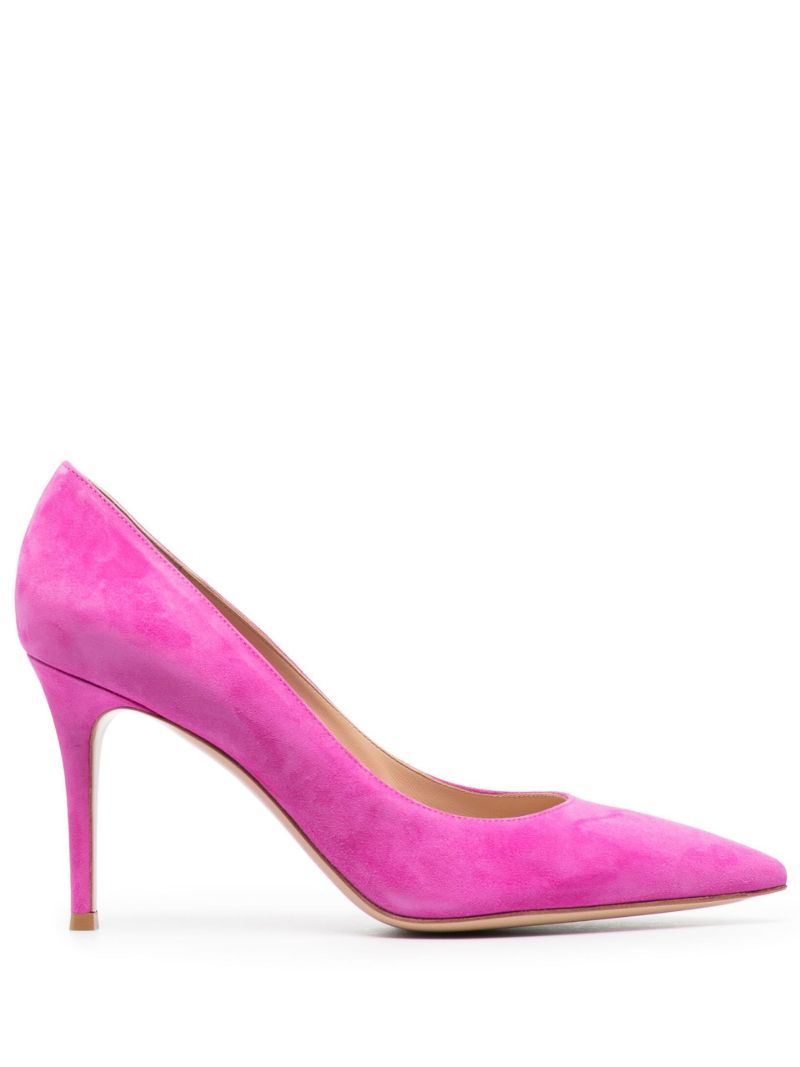 Pink 85 Suede Pumps