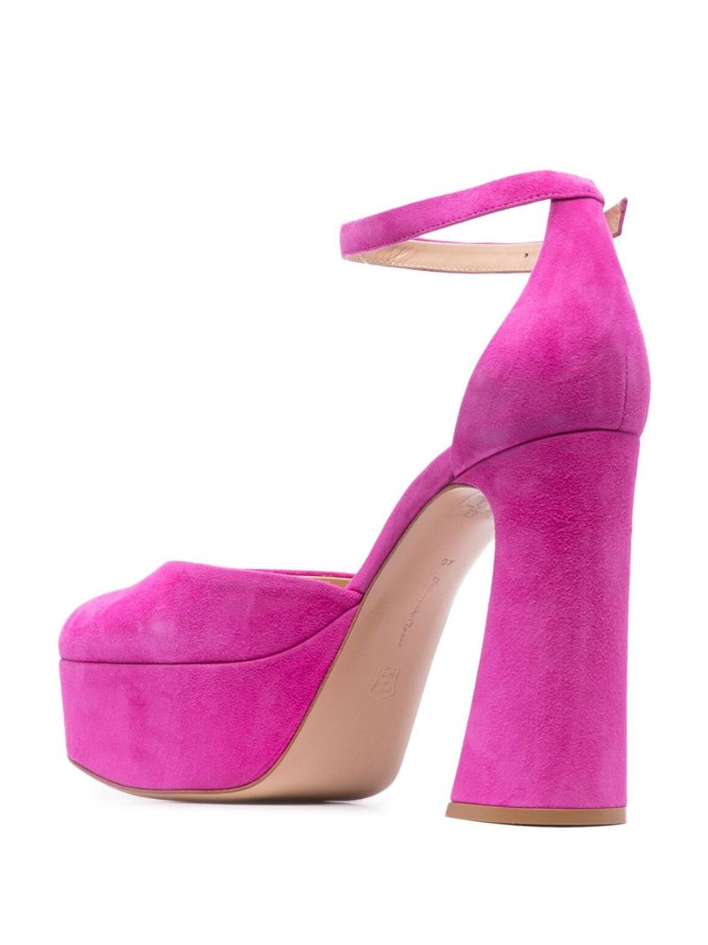Pink Holly 120 Suede Pumps