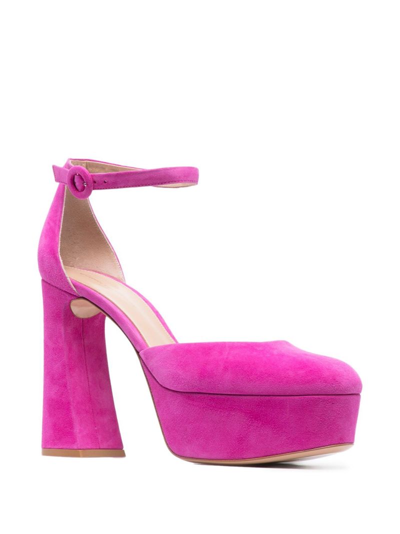 Pink Holly 120 Suede Pumps