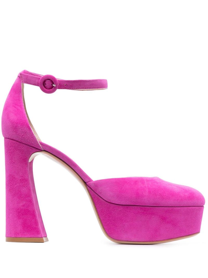 Pink Holly 120 Suede Pumps