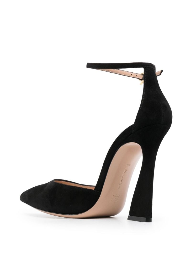 Black Aura D'orsay 105 Suede Pumps